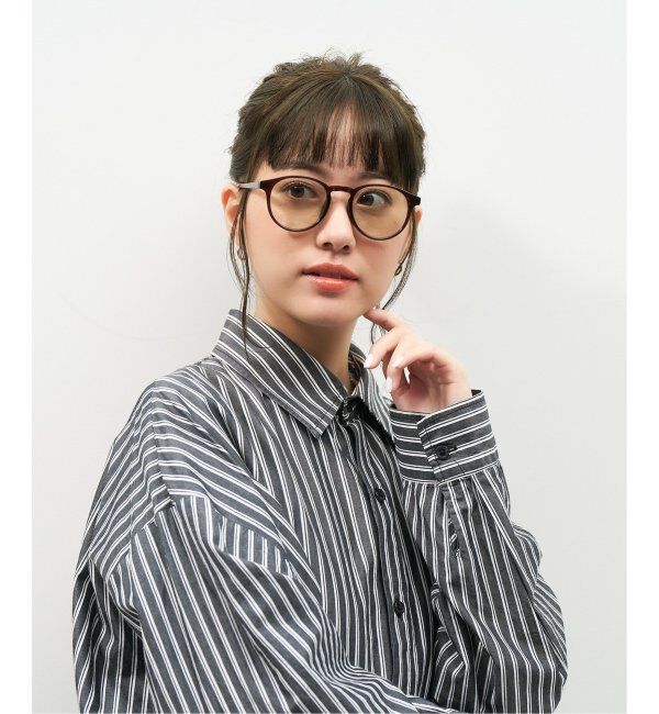  「【WEB限定】ボストン型 サングラス | カラーレンズ 軽量 トレンド 紫外線対策 UVカット ユニセックス」|サングラス|