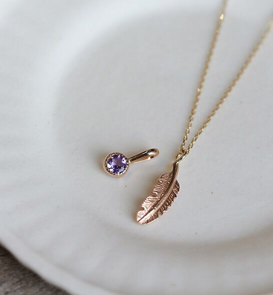  「K10 誕生石チャーム」|ネックレス|