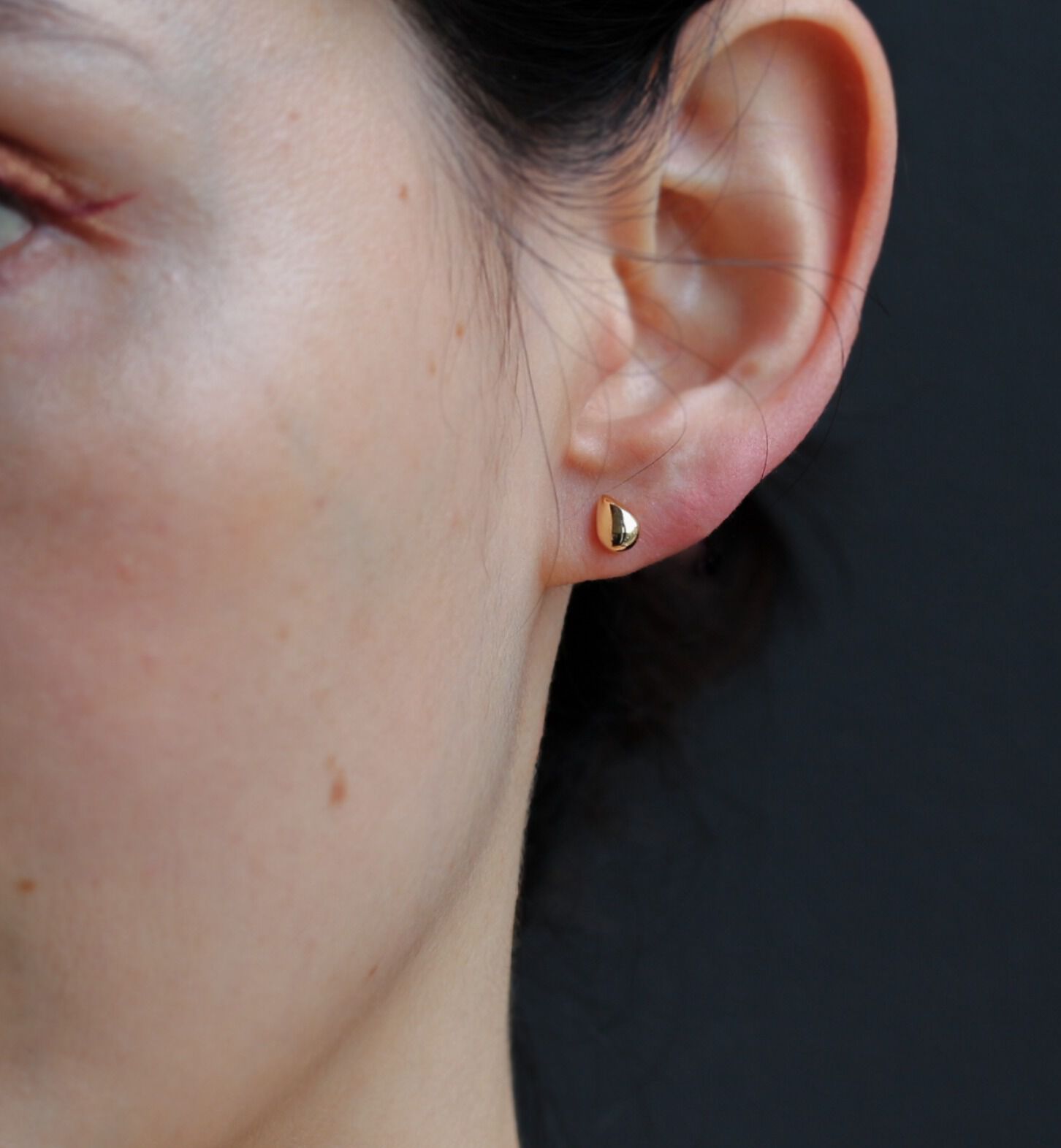  「ゴールド ティアドロップ ピアス | K18」|ピアス|