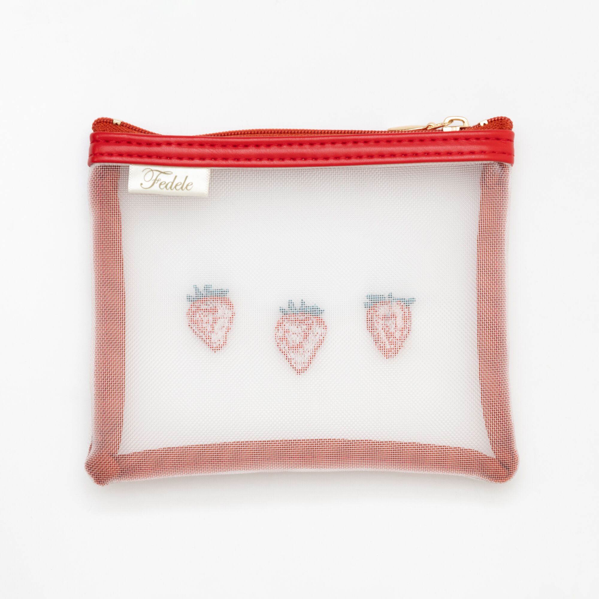  「FEDELE MESH ミニフラットポーチ」|ポーチ|