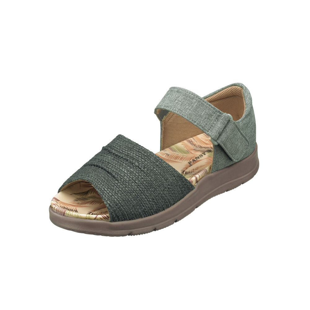 BACKYARD FAMILY「パンジー サンダル 通販 レディース pansy 靴 1420 楽ちんシューズ pansy」|サンダル|グレー1