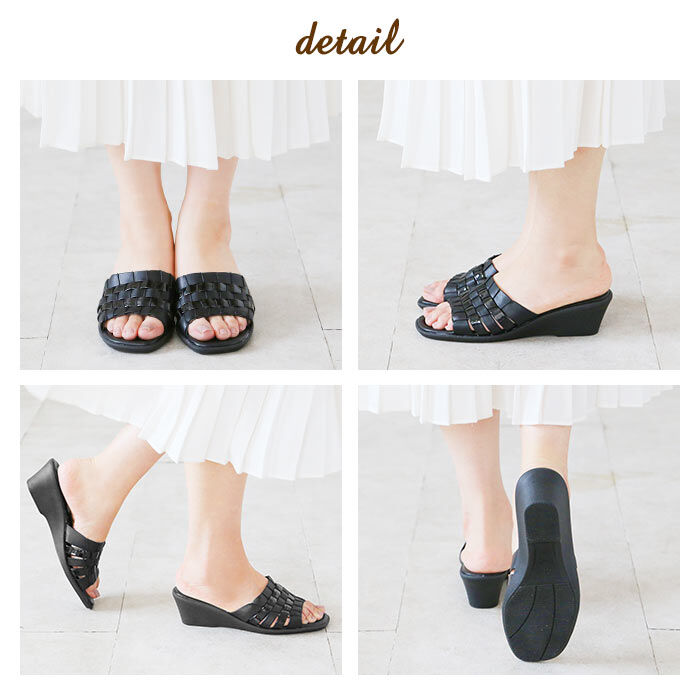 BACKYARD FAMILY「パンジー サンダル 6724 通販 Pansy つっかけ ウェッジソール オフィスサンダル」|サンダル|