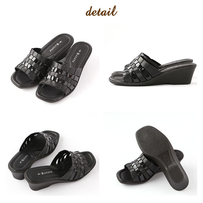 BACKYARD FAMILY「パンジー サンダル 6724 通販 Pansy つっかけ ウェッジソール オフィスサンダル」|サンダル|