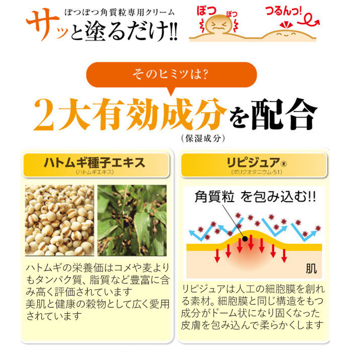 BACKYARD FAMILY「角質粒 除去 通販 ぽっつるん イボ いぼ クリーム 対策 ハトムギ イボ取り 首 胸元 胸もと」|マッサージ・ボディスクラブ|