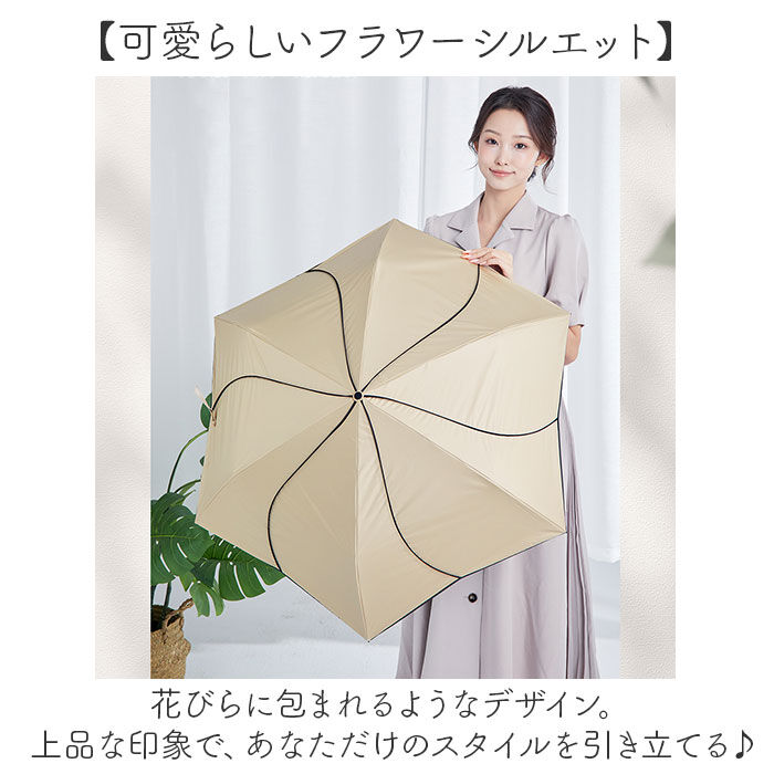 BACKYARD FAMILY「KIZAWA 日傘 折りたたみ 通販 キザワ MEX55HB063PI 折りたたみ傘」|傘|