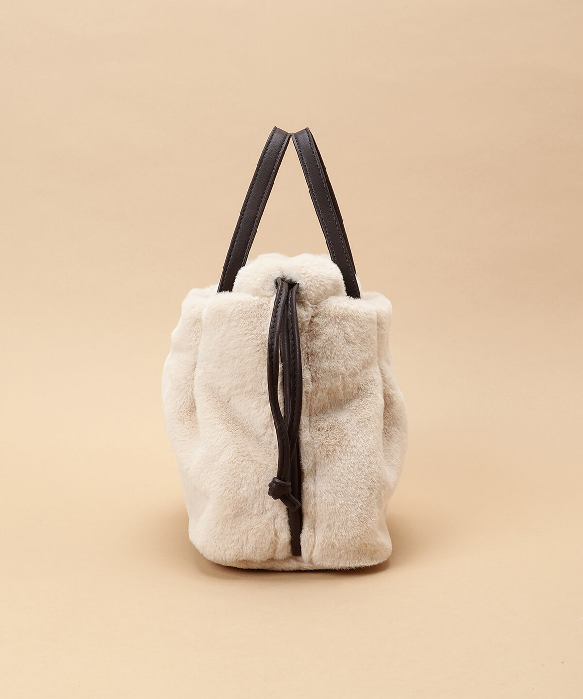 Samantha Thavasa「ファー巾着バッグ」|ハンドバッグ|