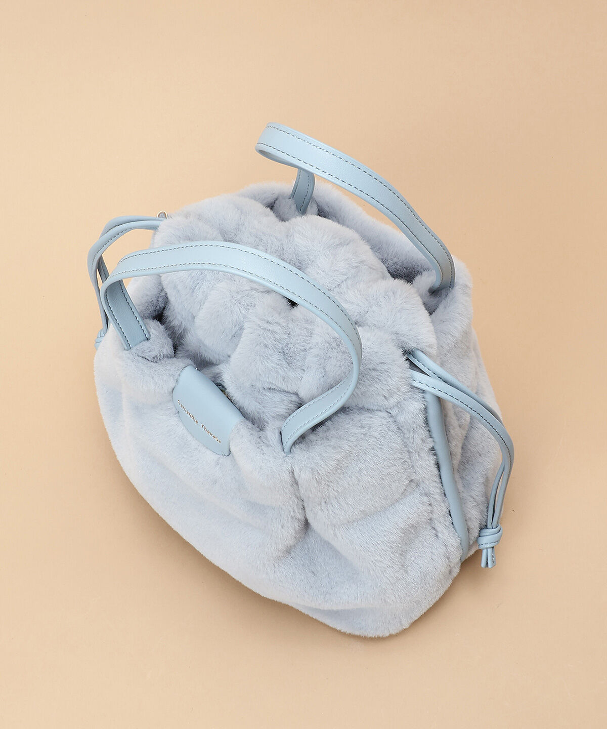 Samantha Thavasa「ファー巾着バッグ」|ハンドバッグ|