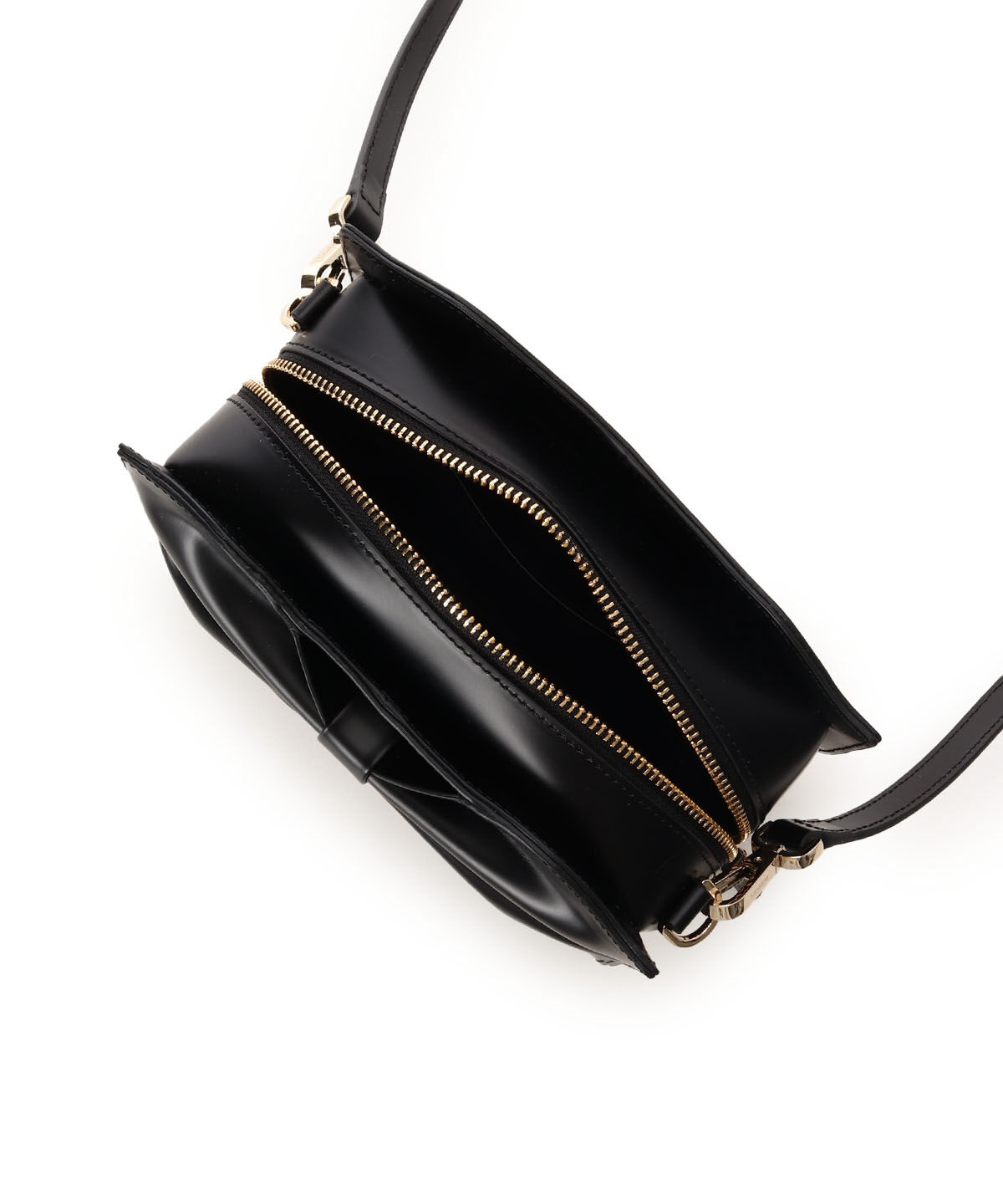 Samantha Thavasa「ドレープリボンレザーショルダーバッグ」|ショルダー・メッセンジャー|