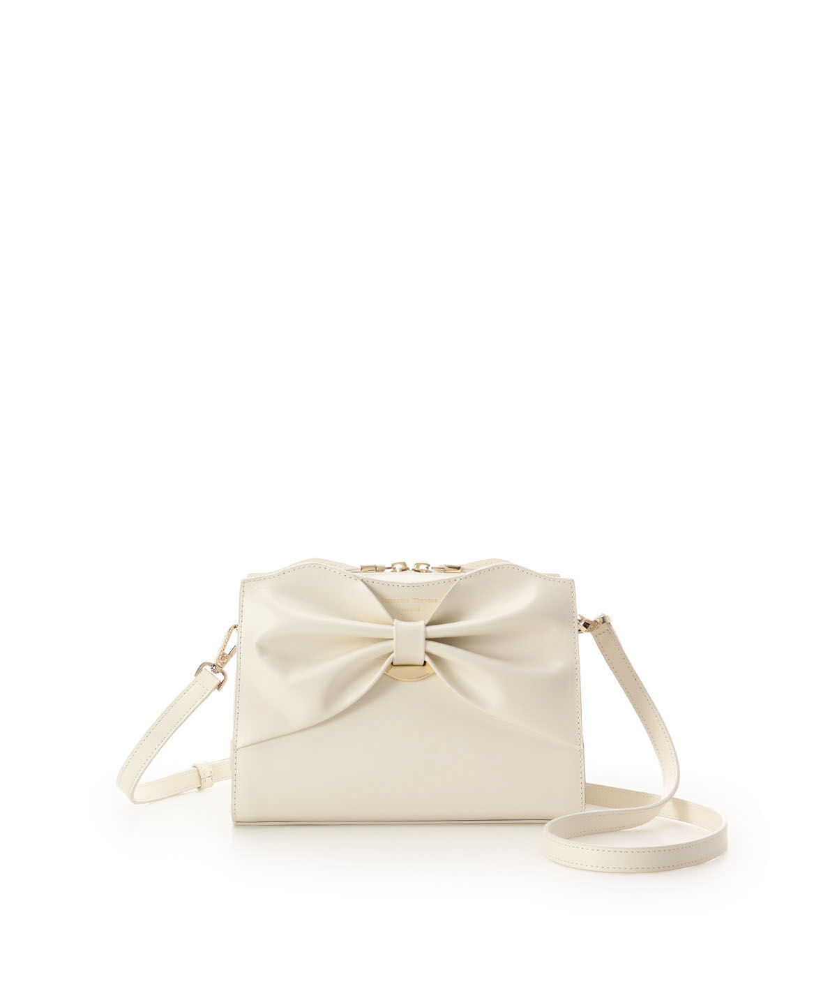 Samantha Thavasa「ドレープリボンレザーショルダーバッグ」|ショルダー・メッセンジャー|
