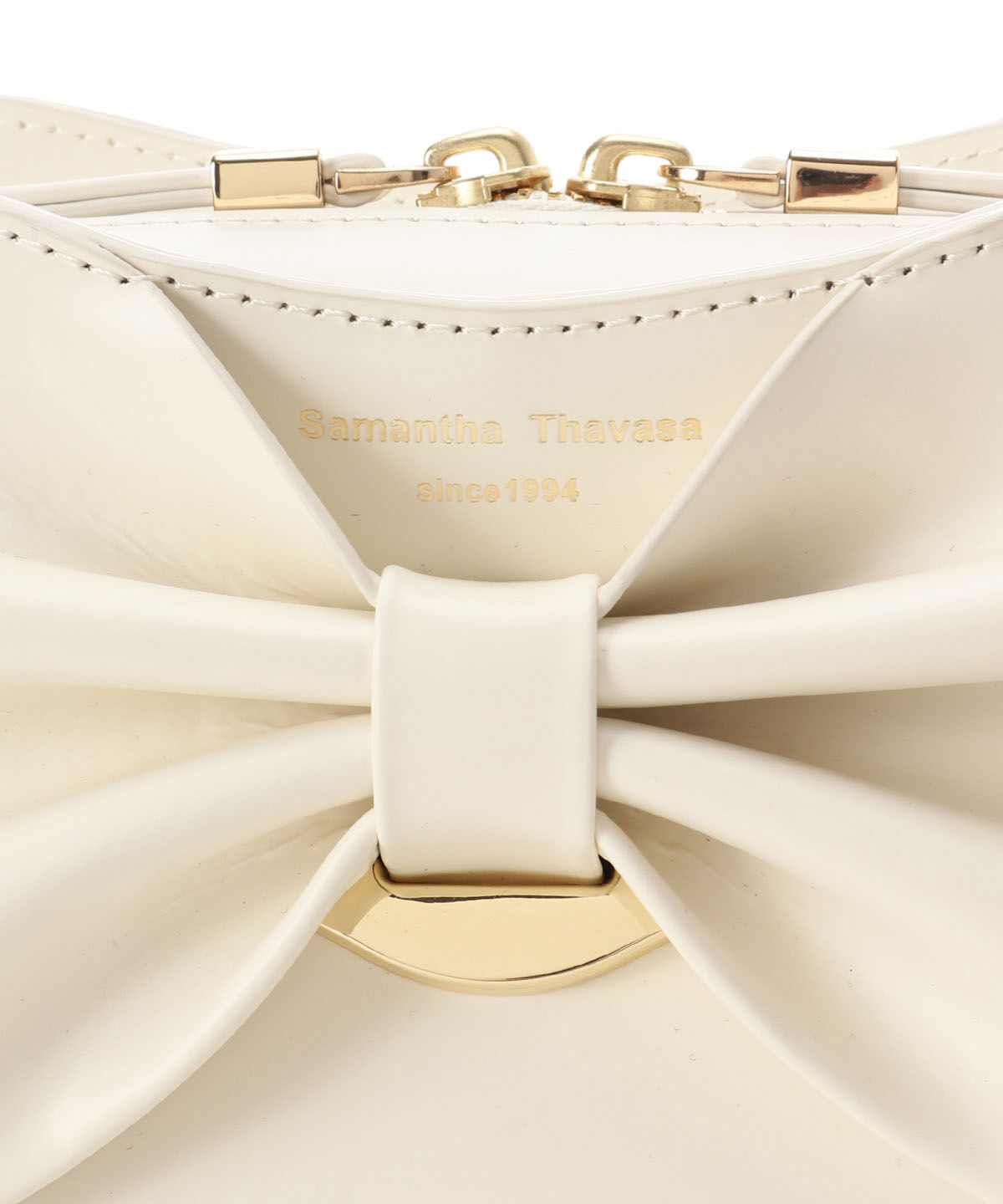 Samantha Thavasa「ドレープリボンレザーショルダーバッグ」|ショルダー・メッセンジャー|