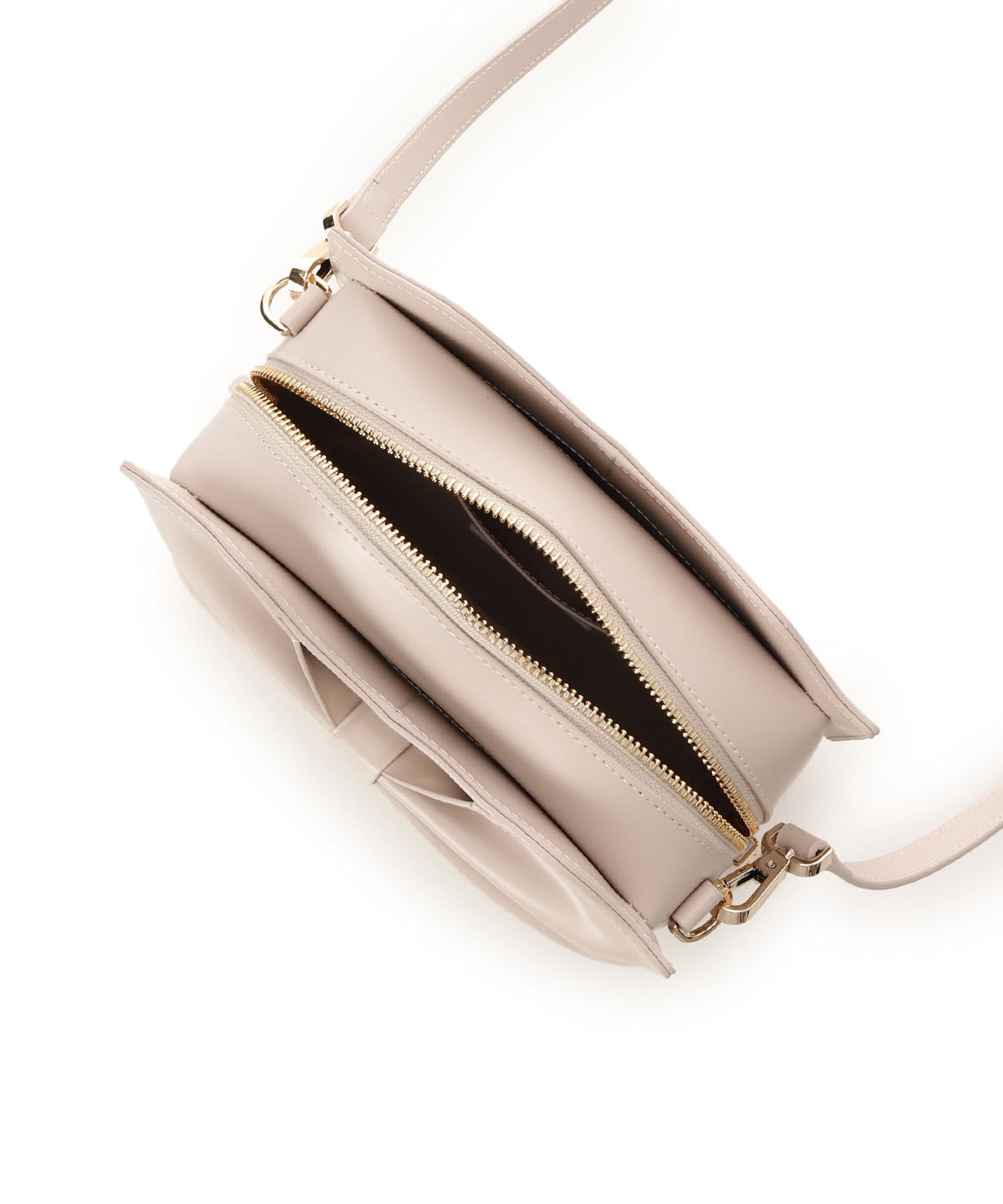 Samantha Thavasa「ドレープリボンレザーショルダーバッグ」|ショルダー・メッセンジャー|