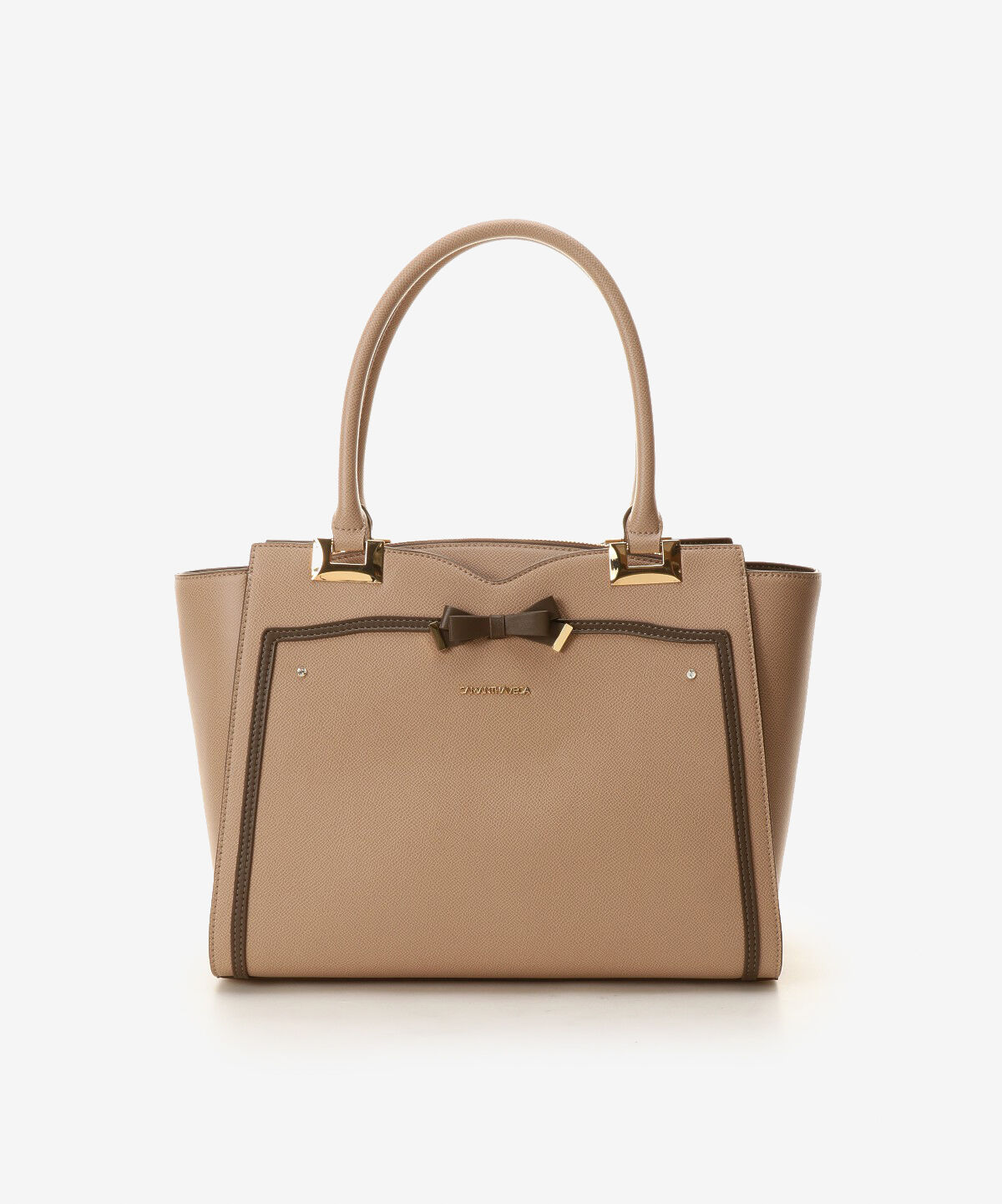 Samantha Vega「ソリッドリボンA4トートバッグ」|トートバッグ|ベージュ