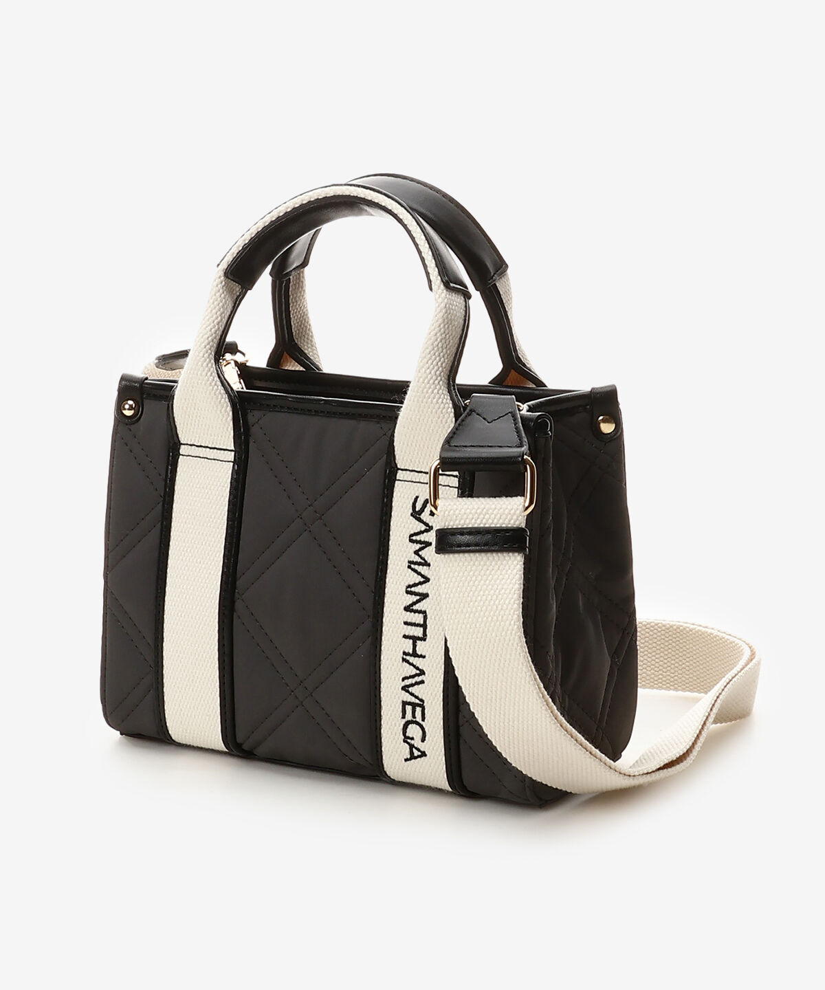 Samantha Vega「ロゴテープキルティングショルダーバッグ（ミニ）」|ショルダー・メッセンジャー|