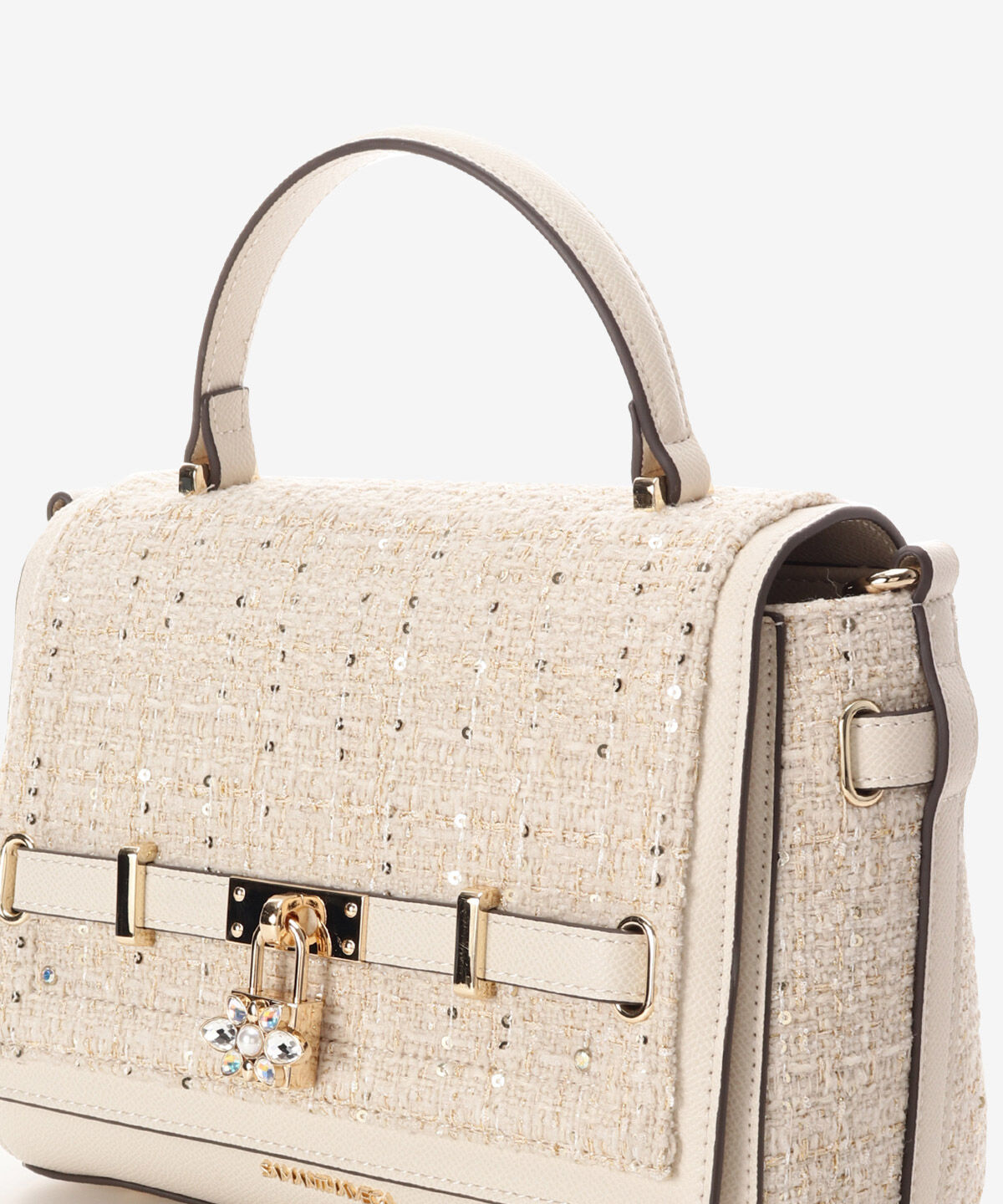 Samantha Vega「ツイードベルトビジューショルダーバッグ」|ショルダー・メッセンジャー|