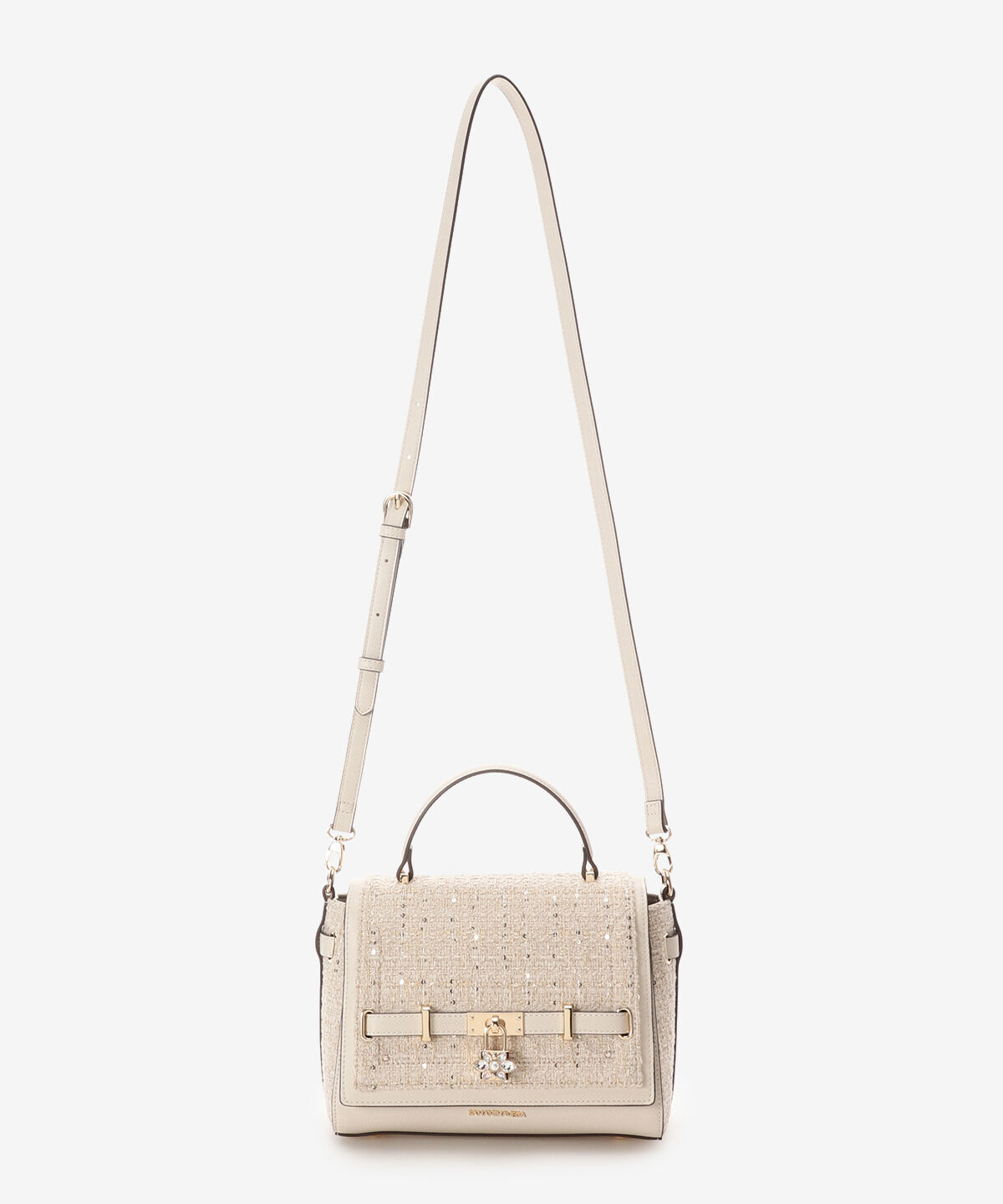 Samantha Vega「ツイードベルトビジューショルダーバッグ」|ショルダー・メッセンジャー|