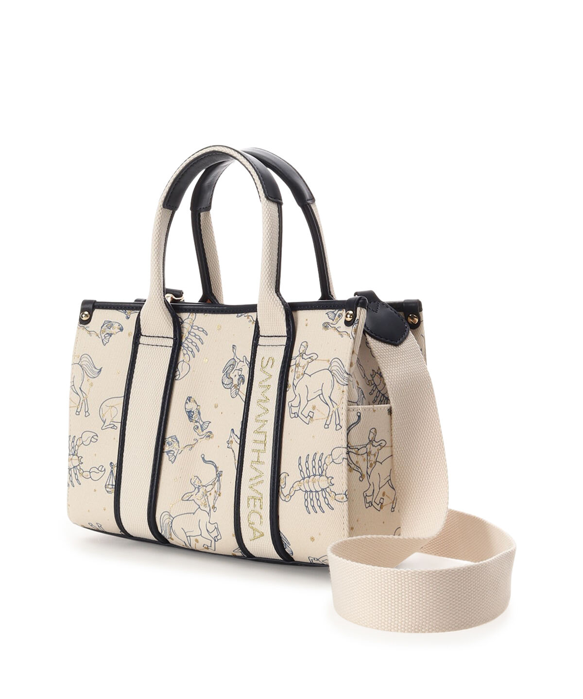 Samantha Vega「ロゴテープスターチャートハンドバッグ（小）」|ハンドバッグ|
