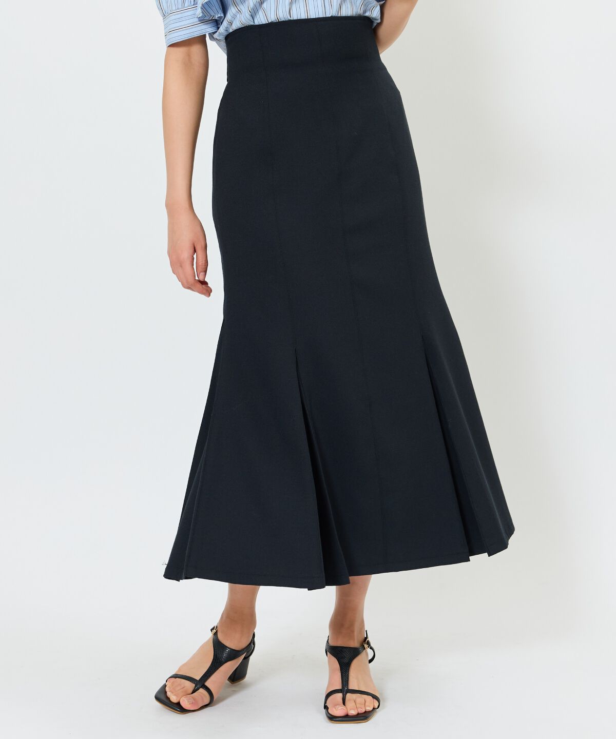 アンドクチュール「バックリボンマーメイドスカート」|フレア|