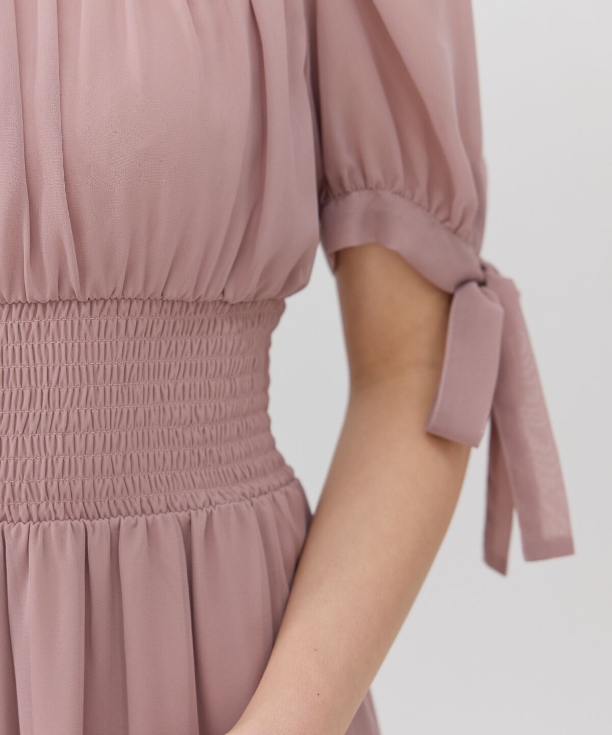 REDYAZEL「リボンスリーブティアードワンピース」|ワンピース|