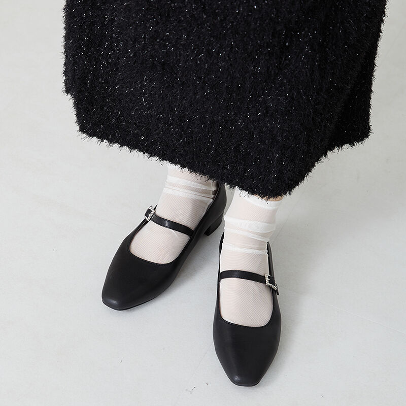 WA Oriental TRaffic「ビジューバックルストラップパンプス/32302」|パンプス|BLACK