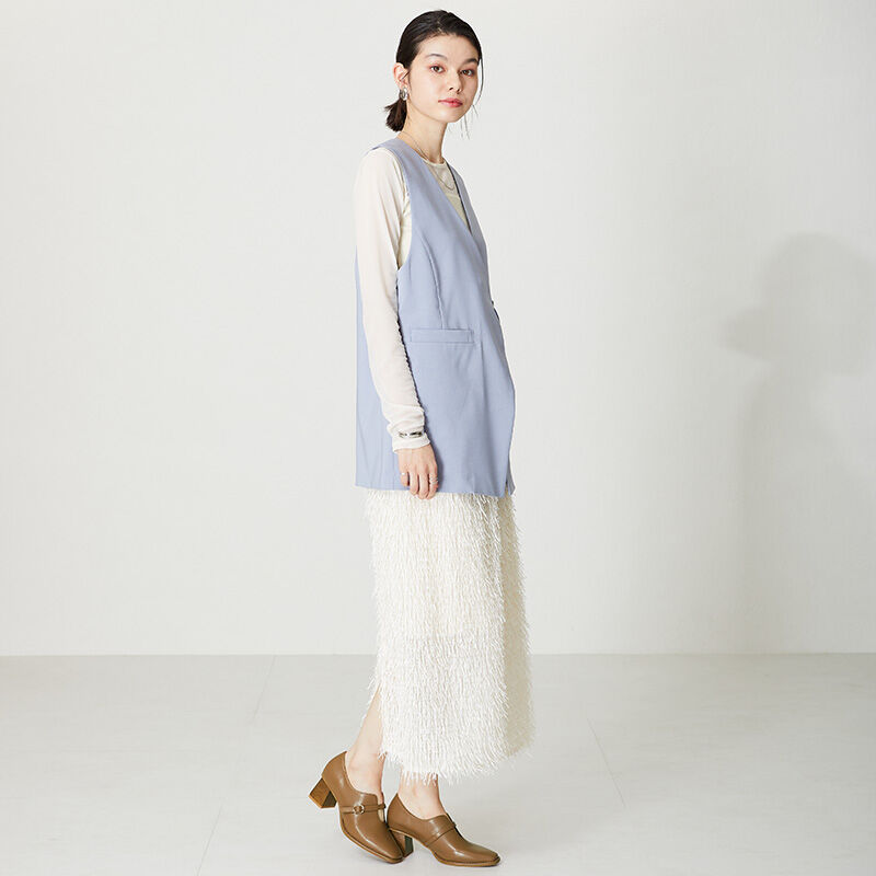 ORiental TRaffic「【トレンド】ウッドヒール甲深パンプス/41119 パンプス」|パンプス|