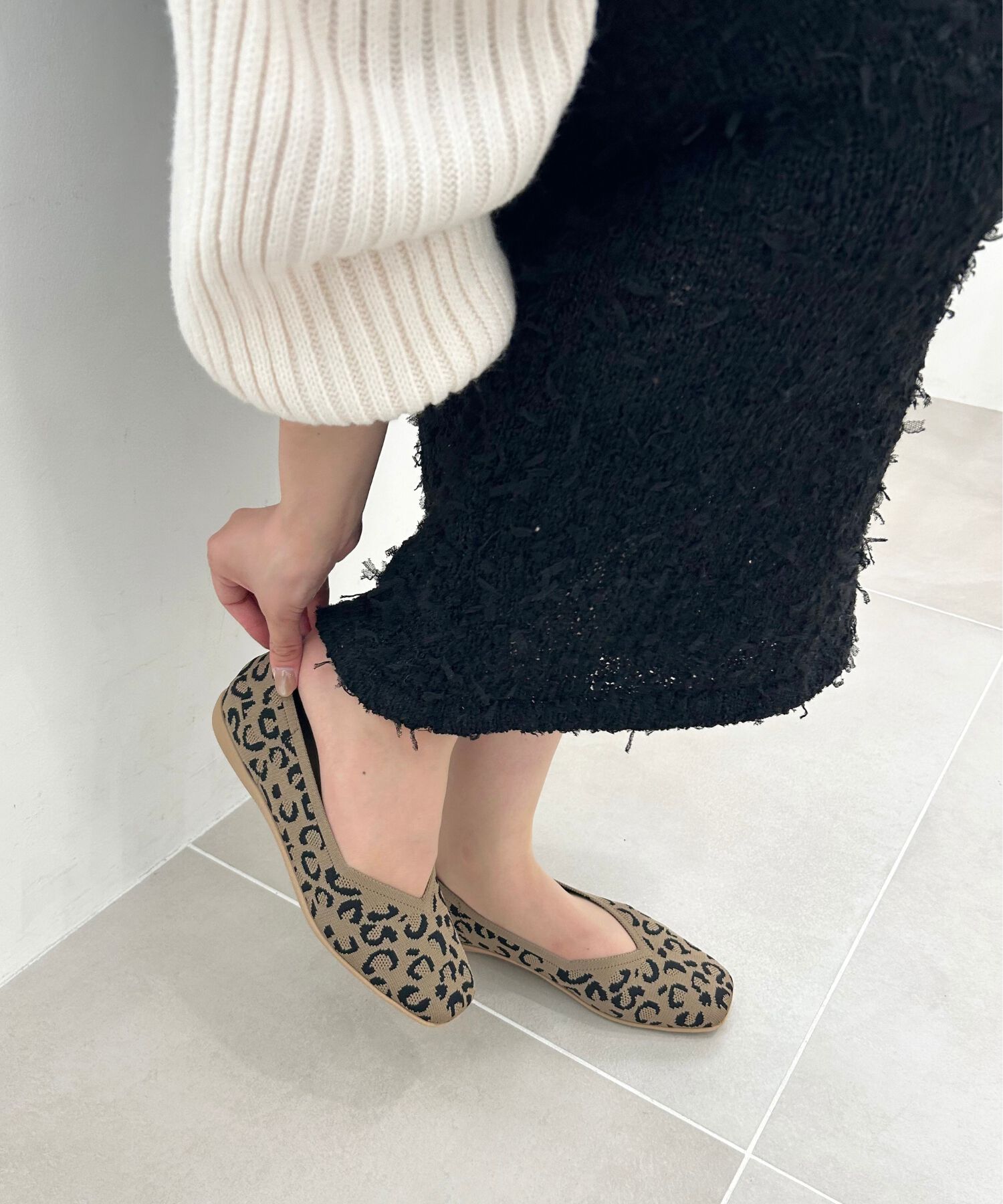 ORiental TRaffic「【洗濯OK】 ニットパンプス /R-3215 軽量 フラット ニット 通気性 柔らかい」|パンプス|