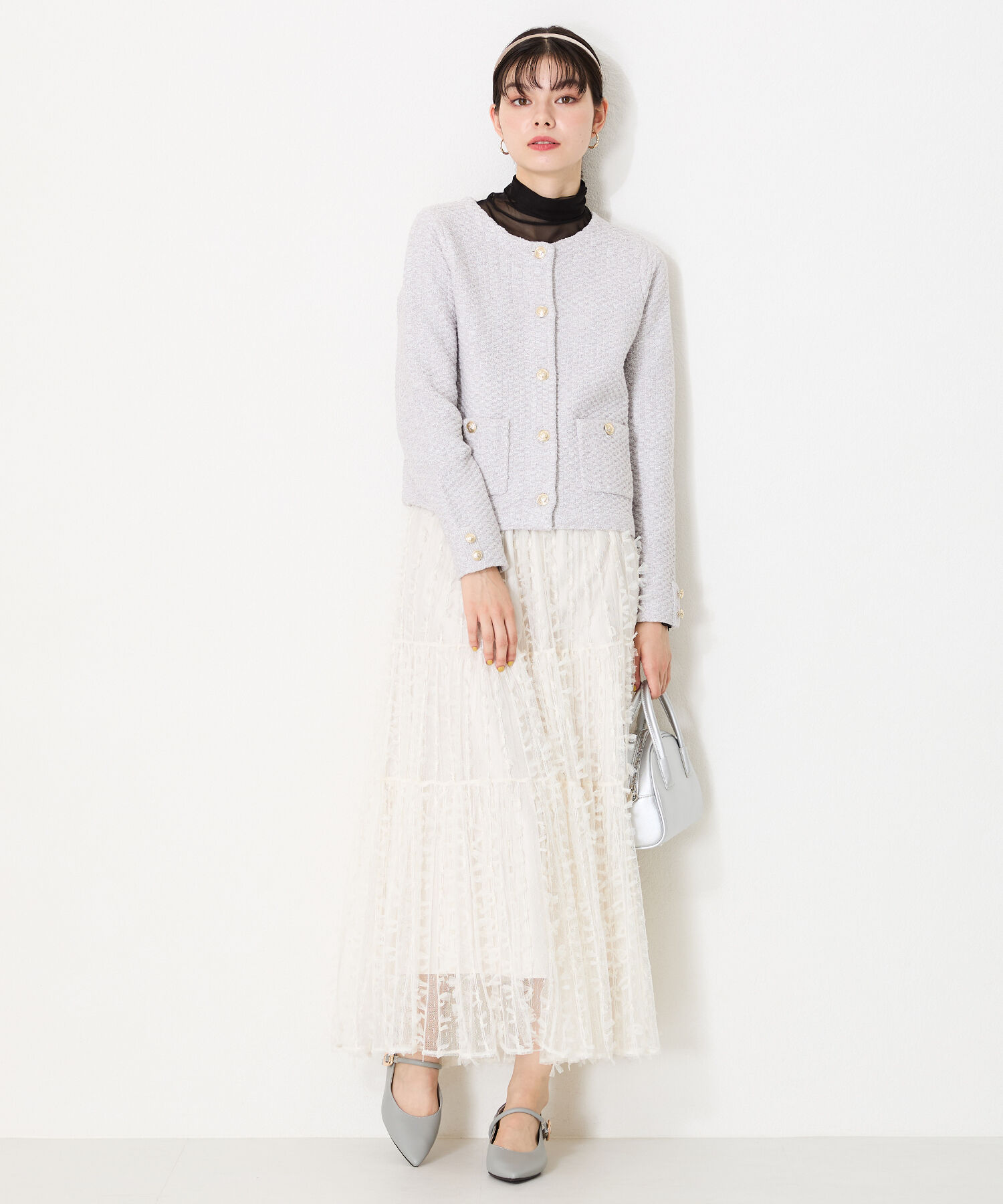 WA Oriental TRaffic「●隠しゴム付き●ポインテッドトゥ ストラップバブーシュ /42304 厚手クッション ヒール3cm 柔らかい」|パンプス|