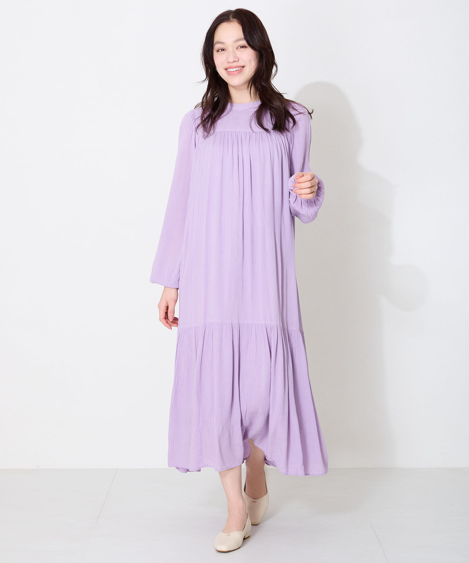 ORiental TRaffic「ゴールドパーツ Vカット バブーシュ /51112 パンプス 通勤靴 柔らかい」|パンプス|