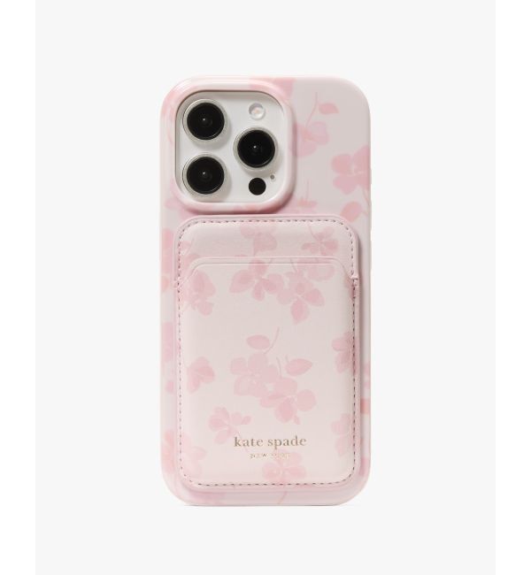 kate spade new york「スプリング パンジー アイフォン 16 Pro ケース」|モバイルケース|Pink