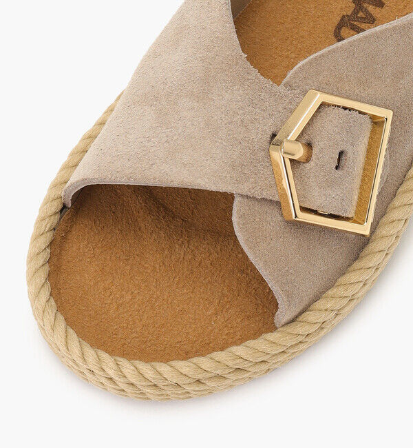 BOHONOMAD「【BOHONOMAD】カサブランカ/トープ ベロアレザー/サンダル メンズ レディース」|サンダル|