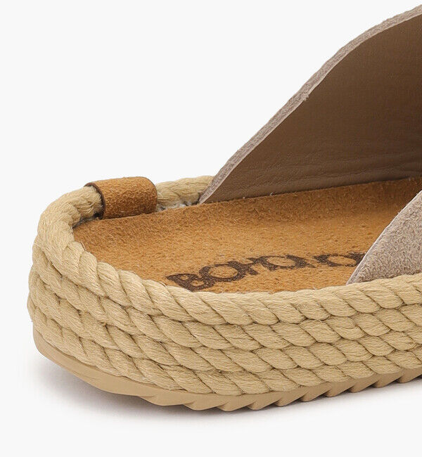 BOHONOMAD「【BOHONOMAD】カサブランカ/トープ ベロアレザー/サンダル メンズ レディース」|サンダル|