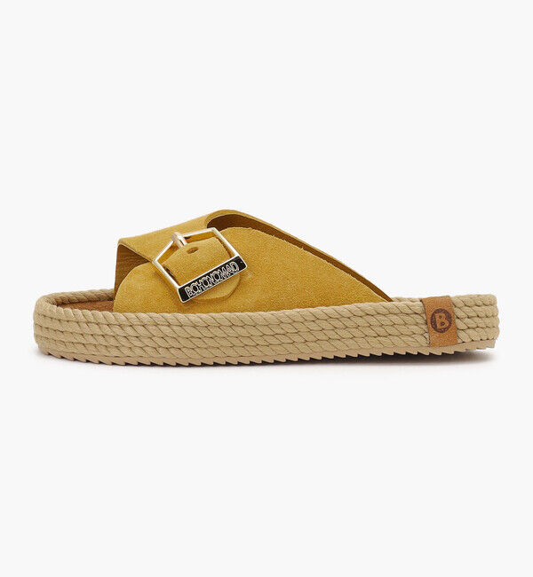 BOHONOMAD「【BOHONOMAD】カサブランカ/マスタード ベロアレザー/サンダル メンズ レディース」|サンダル|