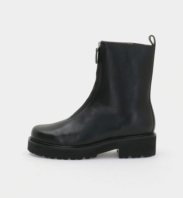 ODETTE E ODILE「センターメタルジップ ショートブーツ45&uarr;」|ショートブーツ|BLACK