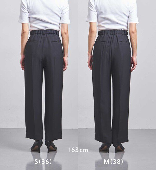 UNITED ARROWS「ポリエステル 2タック ワイドパンツ」|スラックス|