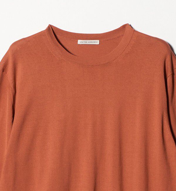 UNITED ARROWS「コットン ハイゲージ クルーネック ニット」|ニット・セーター|