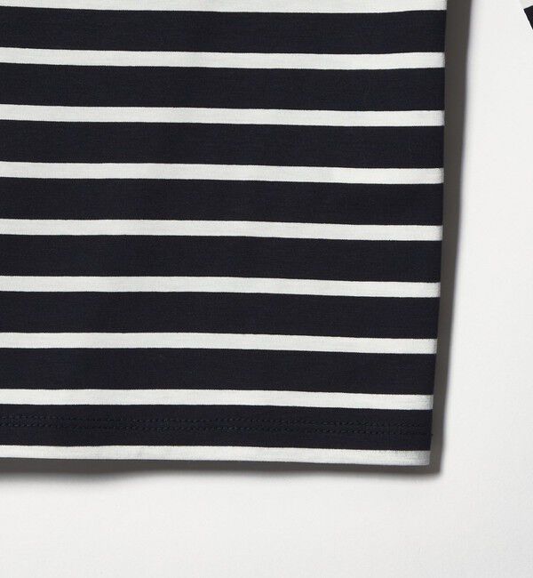 EMMEL REFINES「＜EMMEL REFINES＞EM アシンメトリー ボーダー ロンT」|Tシャツ・カットソー|