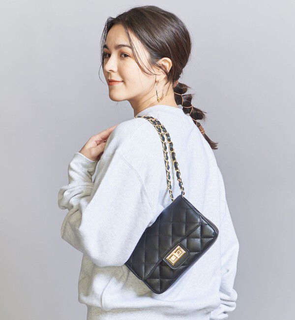 BEAUTY&YOUTH UNITED ARROWS「＜AULENTTI＞レザー キルティング チェーン ショルダーバッグ」|ショルダー・メッセンジャー|