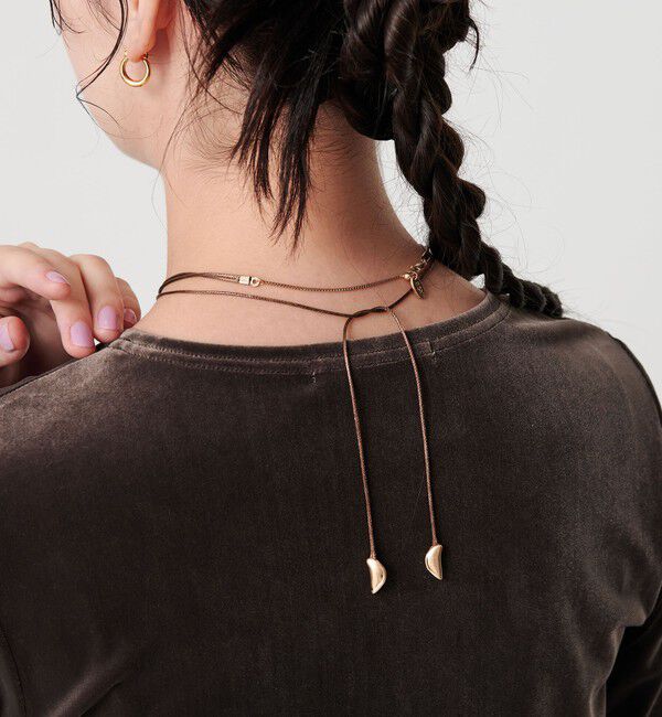 BEAUTY&YOUTH UNITED ARROWS「コード&times;メタルハート チョーカー」|ネックレス|