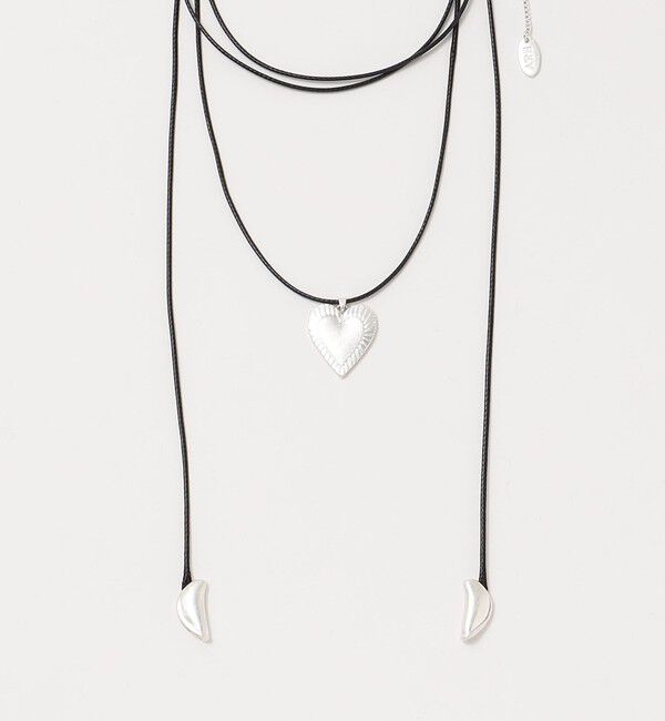 BEAUTY&YOUTH UNITED ARROWS「コード&times;メタルハート チョーカー」|ネックレス|