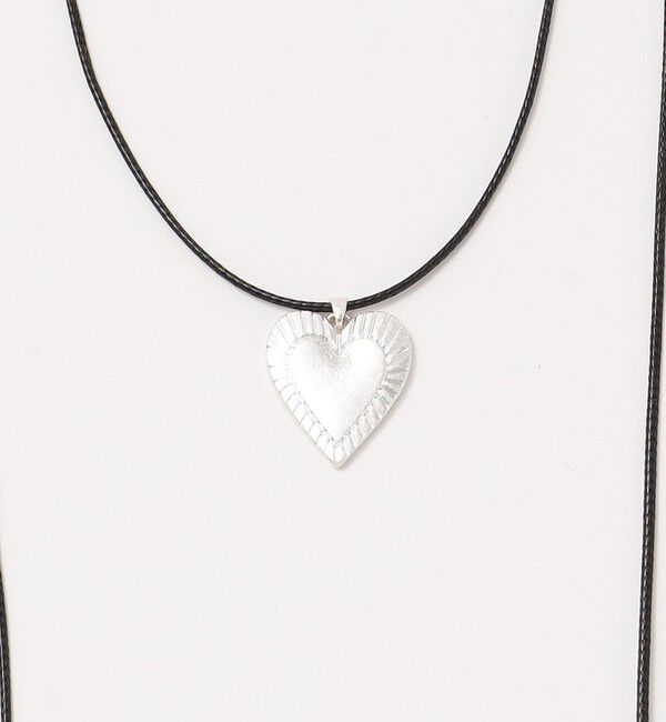 BEAUTY&YOUTH UNITED ARROWS「コード&times;メタルハート チョーカー」|ネックレス|