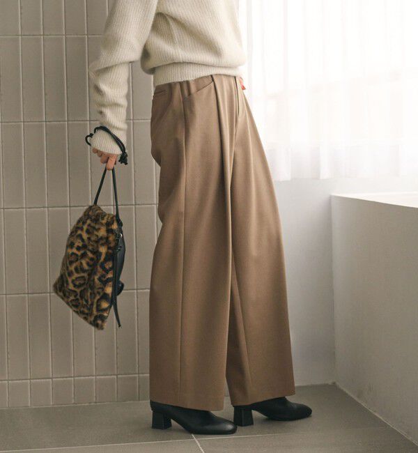 BEAUTY&YOUTH UNITED ARROWS「ウールブレンド ツイルバックゴムパンツ ウォッシャブル」|その他|