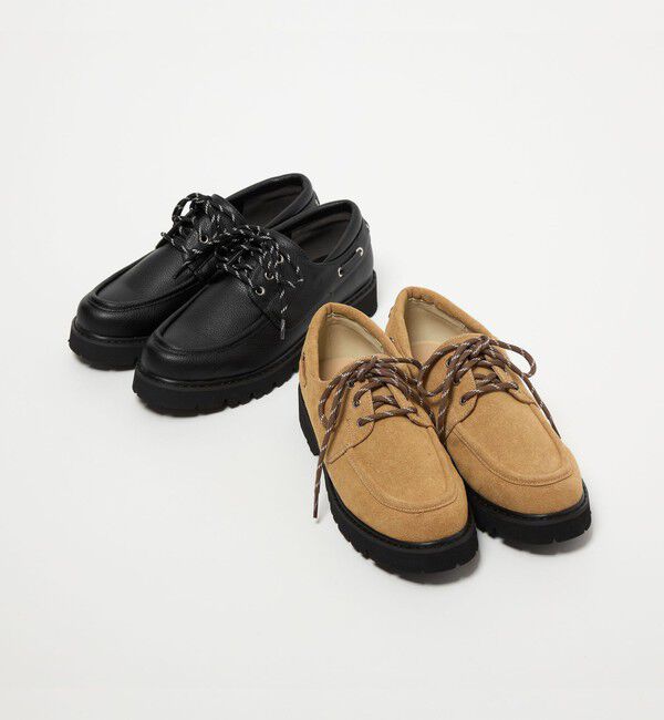 BEAUTY&YOUTH UNITED ARROWS「3WAY デッキシューズ ブラック」|デッキシューズ|