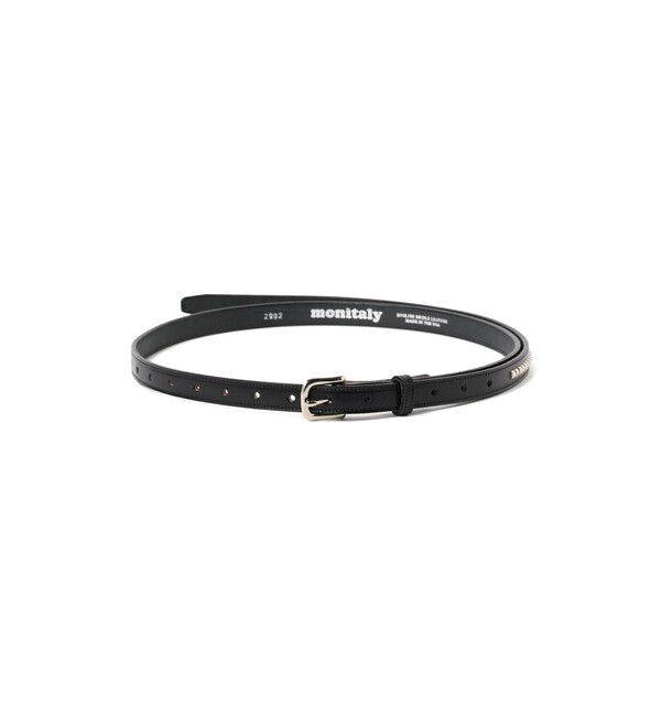 BEAMSBOY「Monitaly / Extra Long 3/4 Clincher Belt」|ベルト|BLACK