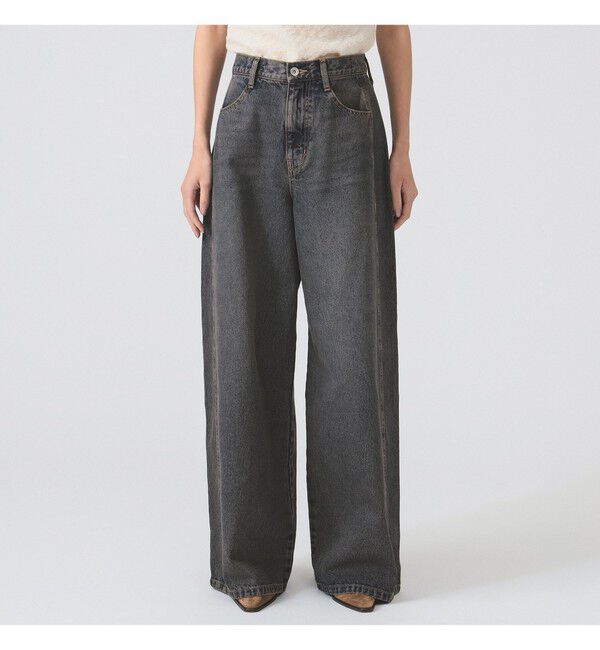 Ray BEAMS 「オーバーダイ デニム パンツ」|デニム|