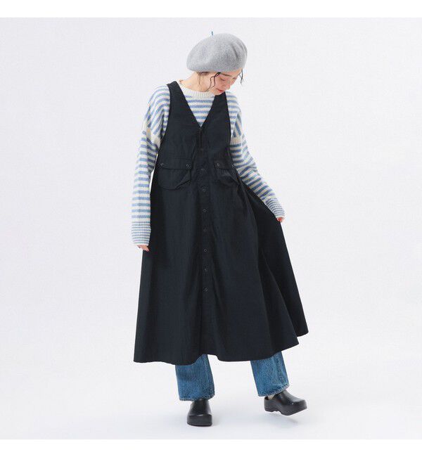 BEAMSBOY「ナイロン タッサー C-1 ノースリーブ ワンピース」|ワンピース|