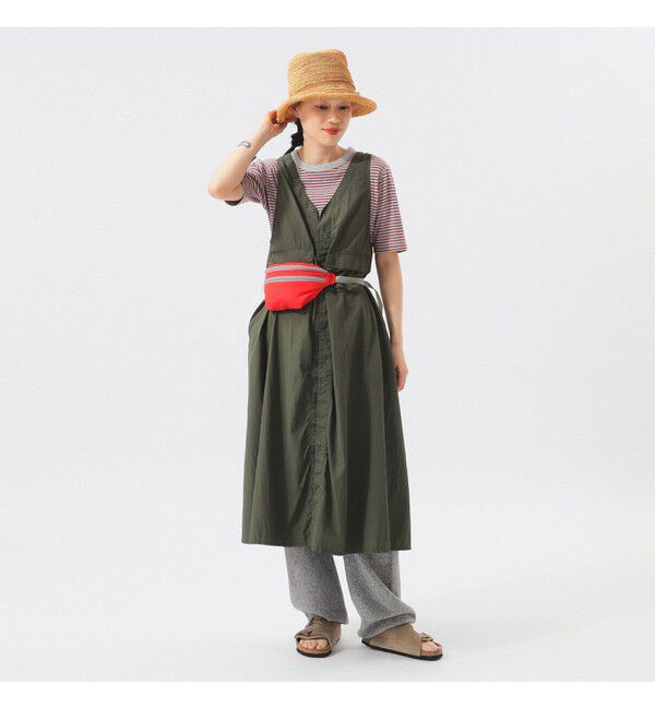 BEAMSBOY「ナイロン タッサー C-1 ノースリーブ ワンピース」|ワンピース|