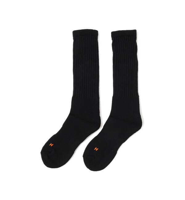 BEAMS「Healthknit &times; BEAMS / 別注 Loose Sox」|ソックス|BLACK