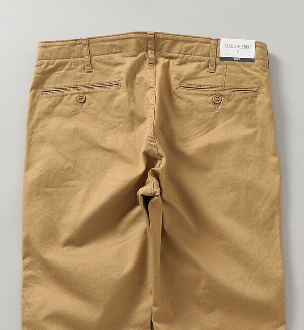 SHIPS「SHIPS:〈抗菌加工〉japan quality カラー テーパード スリム チノパンツ」|チノ|