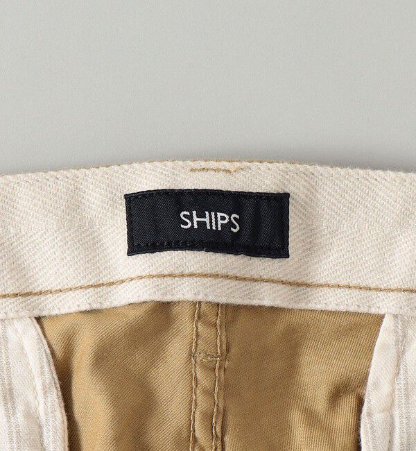 SHIPS「SHIPS:〈抗菌加工〉japan quality カラー テーパード スリム チノパンツ」|チノ|