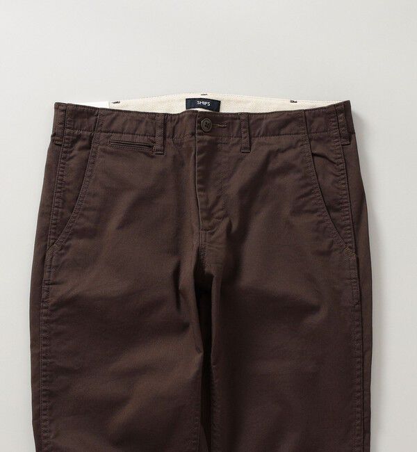 SHIPS「SHIPS:〈抗菌加工〉japan quality カラー テーパード スリム チノパンツ」|チノ|