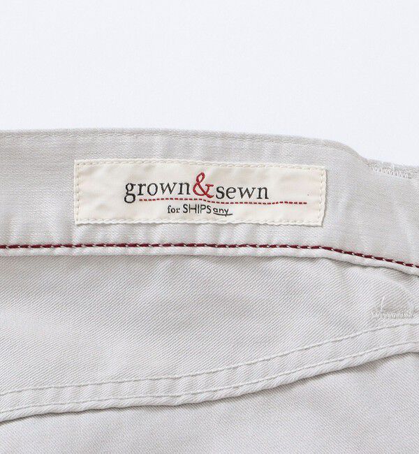 SHIPS any「【SHIPS any別注】GROWN&SEWN: WAERREN スリム 5ポケット チノパン」|チノ|